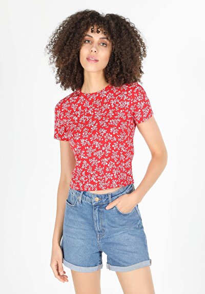 Image de T-shirt À Manches Courtes Corail Slim Fit Femme