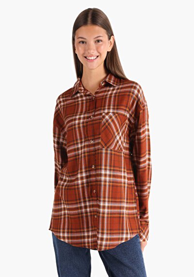Image de Chemise À Manches Longues Marron Femme