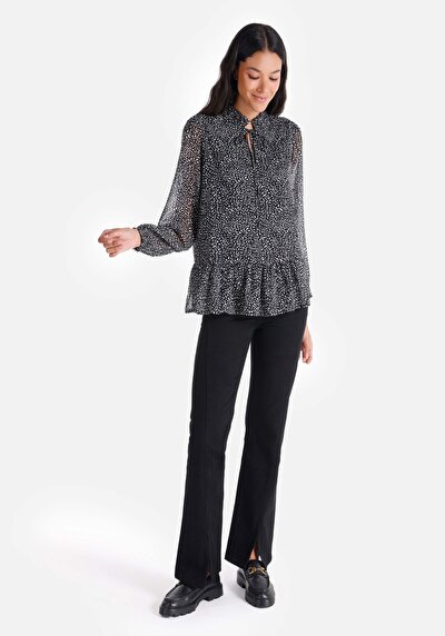 Image de Chemise À Manches Longues Noir Femme