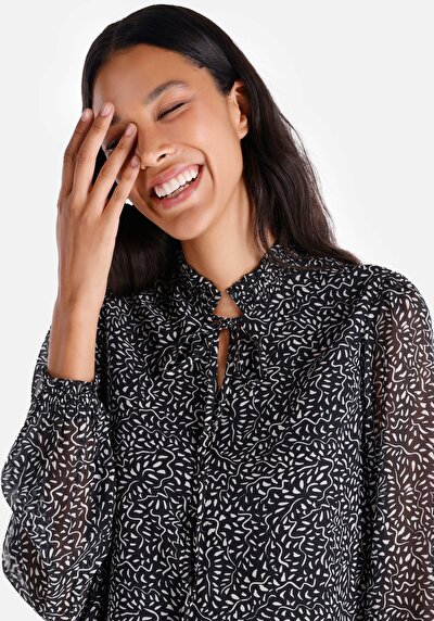 Image de Chemise À Manches Longues Noir    Femme