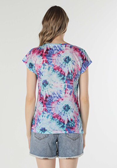 Image de T-shirt À Manches Courtes Multicolou Regular Fit Femme