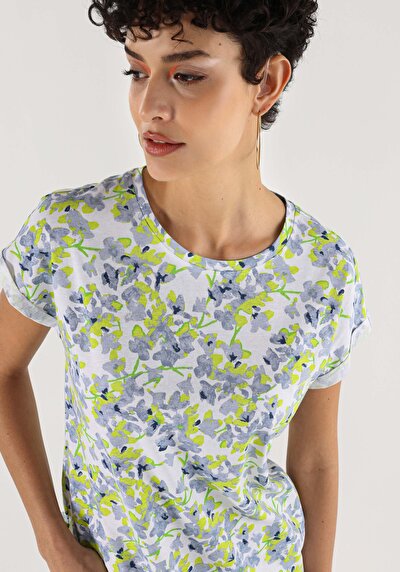 Image de T-shirt À Manches Courtes Multicolou Regular Fit  Femme