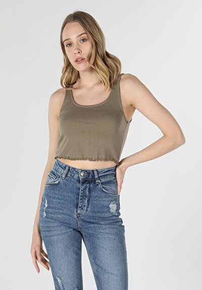 Image de Athlète Kaki Slim Fit Femme