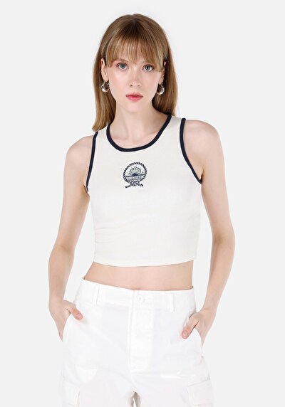 Image de Athlète Blanc Slim Fit Femme