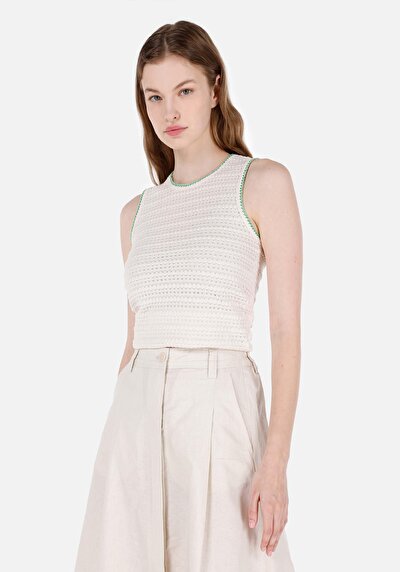 Image de Athlète Ecru Slim Fit Femme