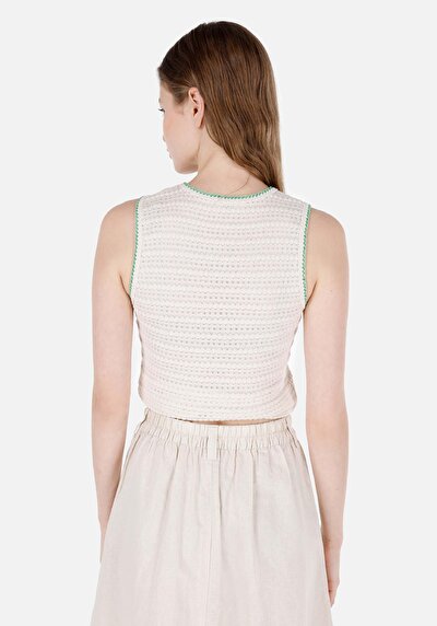 Image de Athlète Ecru Slim Fit Femme