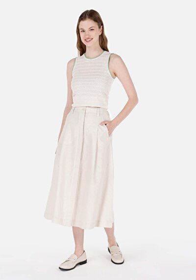 Image de Athlète Ecru Slim Fit Femme