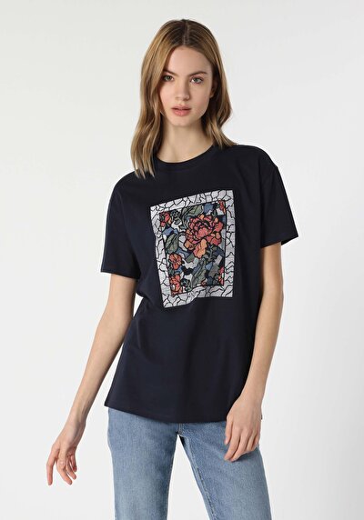 Image de T-shirt À Manches Courtes Marine Comfort Fit Femme
