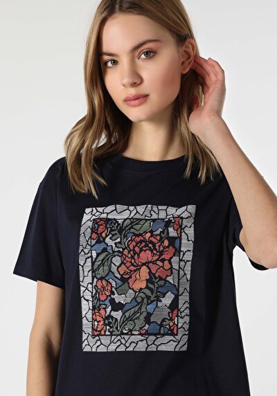 Image de T-shirt À Manches Courtes Marine Comfort Fit Femme