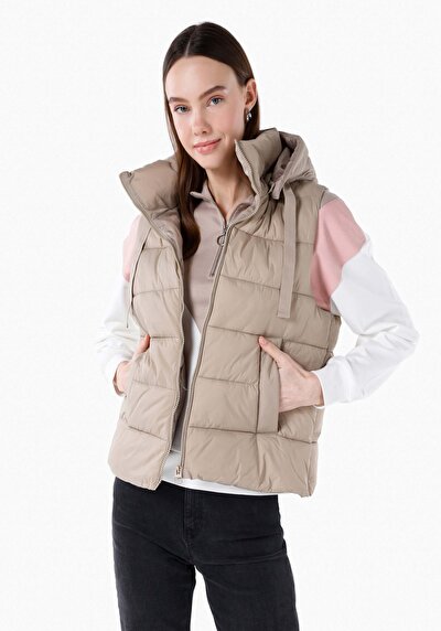 Image de Gilet Beige Regular Fit Femme