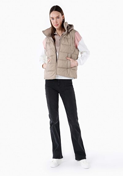 Image de Gilet Beige Regular Fit Femme