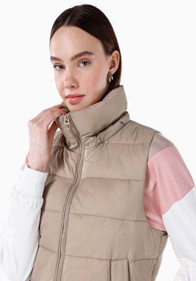 Image de Gilet Beige Regular Fit Femme