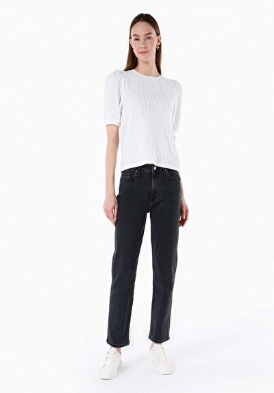 Image de 891 Maya Pantalon Denim Tapered Leg Medium Rise En  Slim Fit Femme