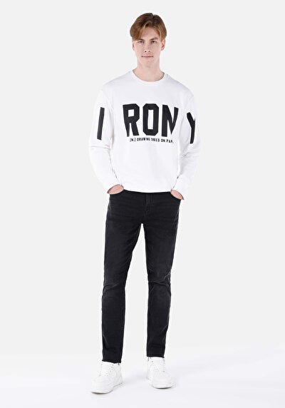 Image de 044 Karl Pantalon En Jean Denim Straight Leg Low Rise Straight Fit Homme