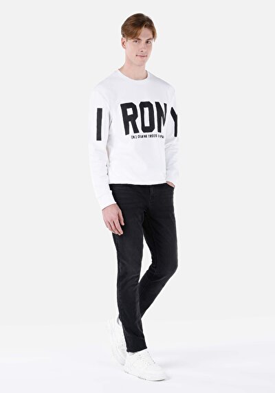 Image de 044 Karl Pantalon En Jean Denim Straight Leg Low Rise Straight Fit Homme
