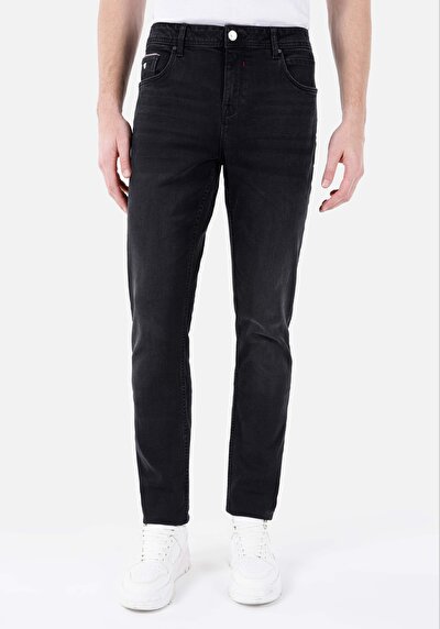Image de 044 Karl Pantalon En Jean Denim Straight Leg Low Rise Straight Fit Homme