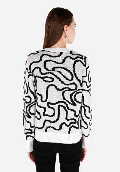Image de Pull Blanc Regular Fit Manches Longues  Femme