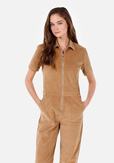 Image de Salopette Marron Regular Fit   Femme