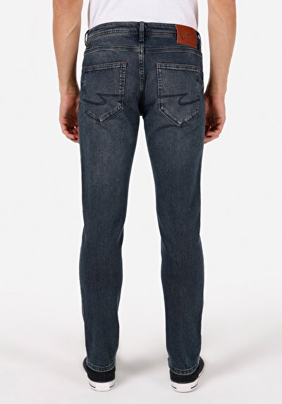 Image de 044 Karl Pantalon Bleu En Straight Fit Homme