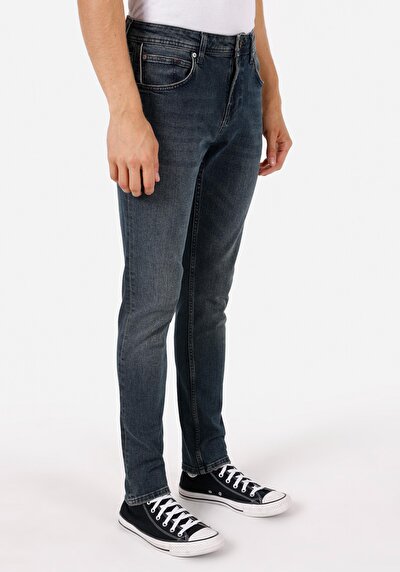 Image de 044 Karl Pantalon Bleu En Straight Fit Homme