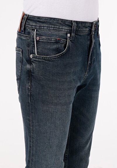 Image de 044 Karl Pantalon Bleu   En  Straight Fit Homme