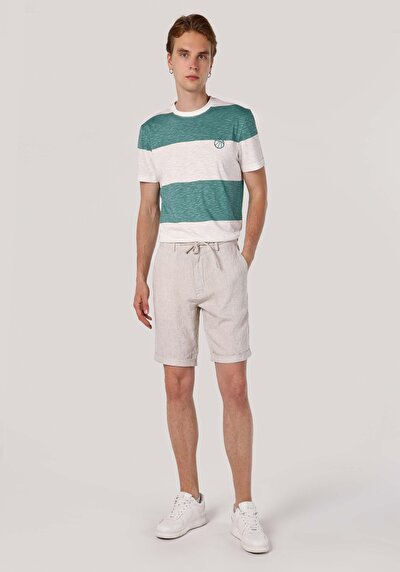 Afficher les détails de Short Blanc Regular Fit Homme
