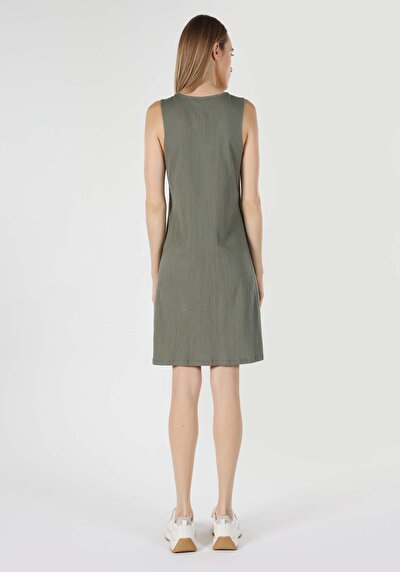 Image de Robe Vert Regular Fit Femme