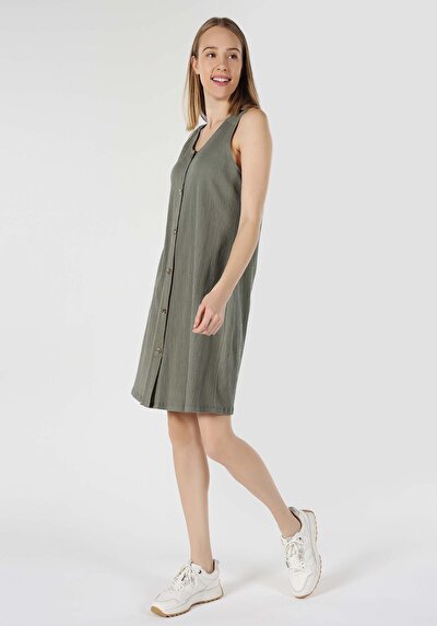 Image de Robe Vert Regular Fit Femme