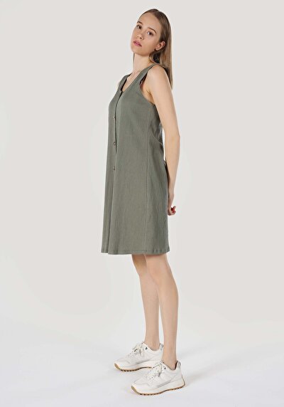 Image de Robe Vert Regular Fit    Femme