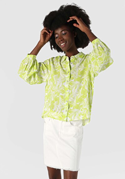 Image de Chemise À Manches Longues Vert Regular Fit Femme