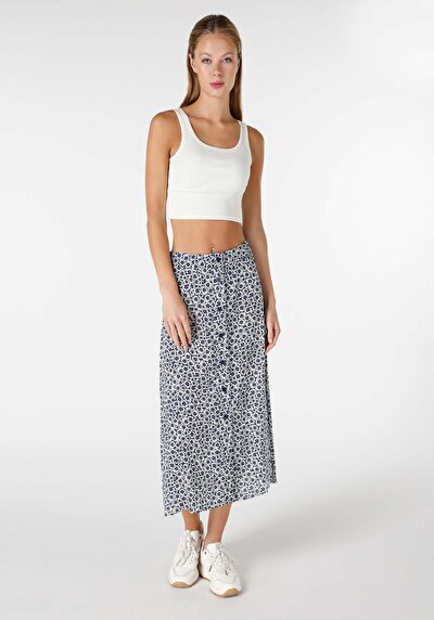 Image de Jupe Marine Midi Skirt    Femme