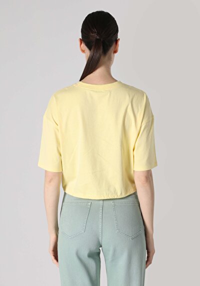 Image de T-shirt À Manches Courtes Jaune Regular Fit  Femme