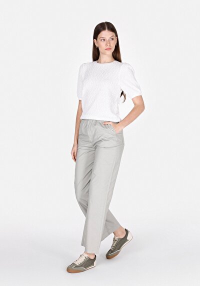 Image de T-shirt À Manches Courtes Blanc Regular Fit Jakarli Femme