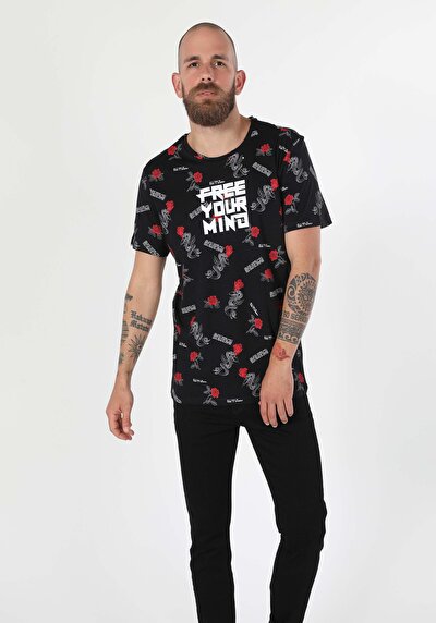 Image de T-shirt À Manches Courtes Noir Regular Fit  Homme