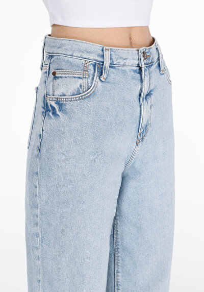 Image de 850 Jenny Pantalon  Tapered Leg High Rise En Jean Balloon Fit Femme