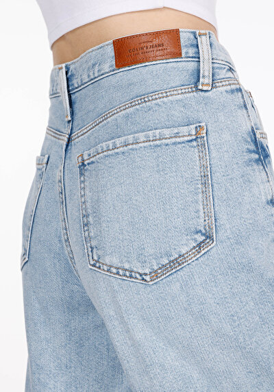 Afficher les détails de 850 Jenny Pantalon  Tapered Leg High Rise En Jean Balloon Fit Femme