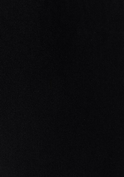 Afficher les détails de Pantalon Noir Düz Paça Medium Rise En Gabardine Regular Fit Homme