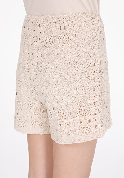 Image de Short Beige Slim Fit Femme