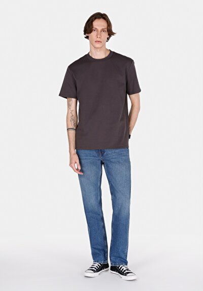 Image de T-shirt À Manches Courtes Marron Comfort Fit Jakarli Homme