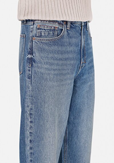 Image de 093 Boris Pantalon  Loose Leg Medium Rise En Jean Baggy Fit Homme