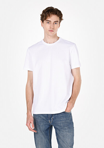 Image de Blanc Homme T-shirt À Manches Courtes