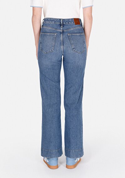 Afficher les détails de 793 Marissa Pantalon  Wide Leg High Rise En Jean Regular Fit Femme