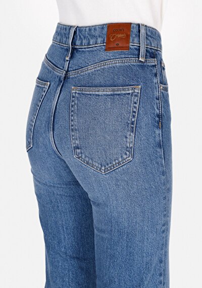 Afficher les détails de 793 Marissa Pantalon  Wide Leg High Rise En Jean Regular Fit Femme