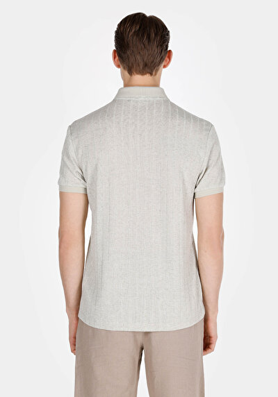 Image de T-shirt Polo À Manches Courtes Vert Droit Regular Fit Homme