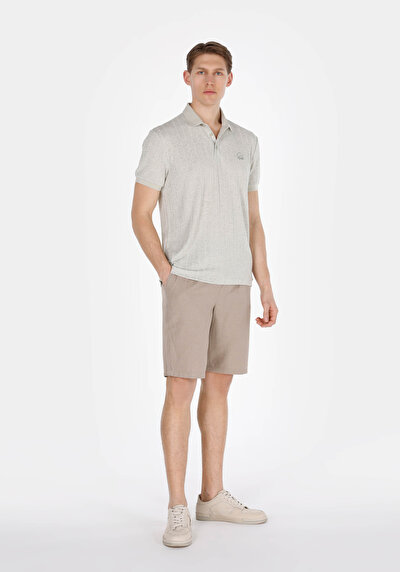 Image de T-shirt Polo À Manches Courtes Vert Droit Regular Fit Homme
