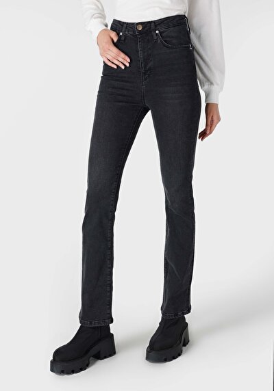 Image de 797 Adel Pantalon Noir   En  Flare Femme