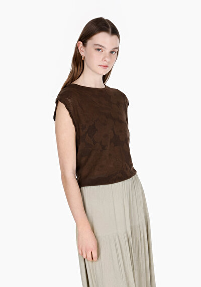 Afficher les détails de Tricot Marron Regular Fit  Femme