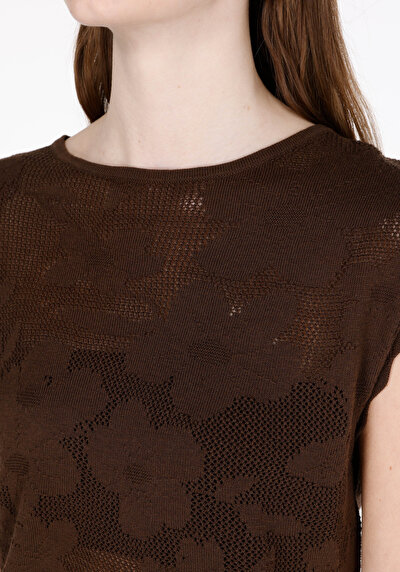Afficher les détails de Tricot Marron Regular Fit  Femme