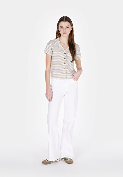 Afficher les détails de Vert Carré Slim Fit Femme