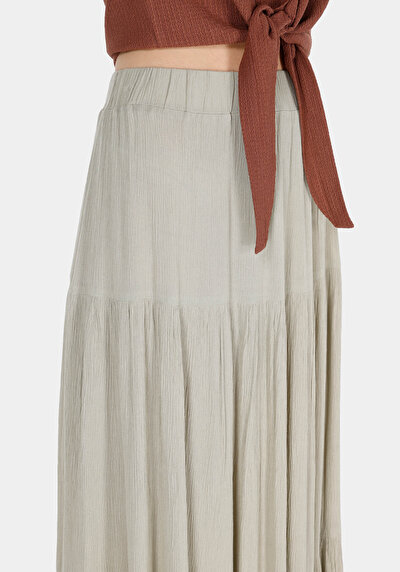Image de Jupe Vert  Droit Uni Maxi Femme